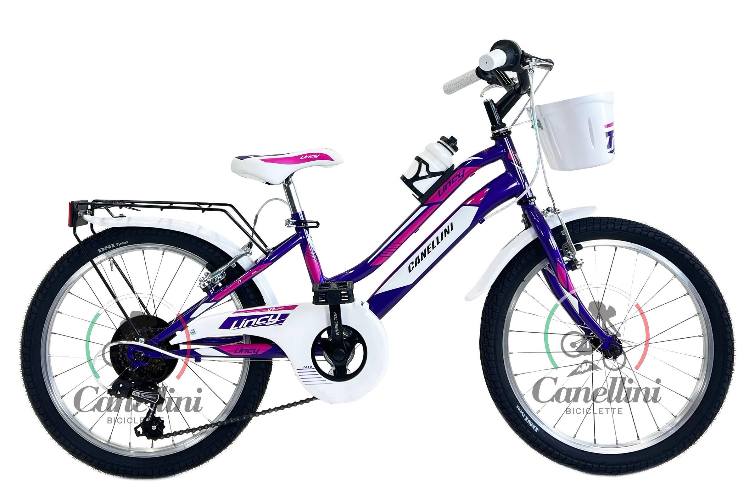 CANELLINI Meisjesfiets MTB Canellini LINCY 20" - Paars/Fuchsia
