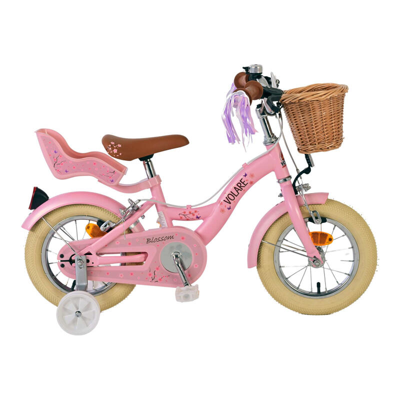 Bicicleta Niños 12 Pulgadas Volare Blossom 3-5 años Rosa