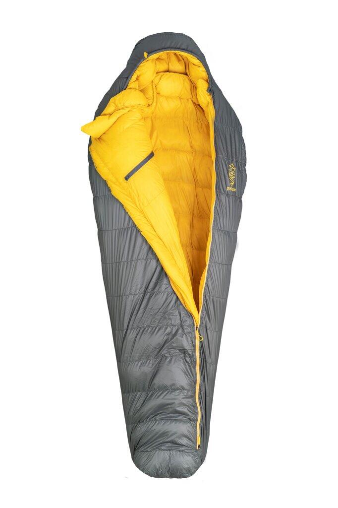 Kempingový třísezónní péřový spacák levý zip 2/7