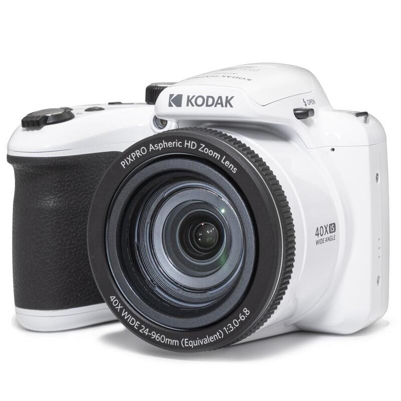 Kodak Pixpro AZ405, 20 MP, zoom x40, grand angle 24 mm, écran 3", FHD - blanc