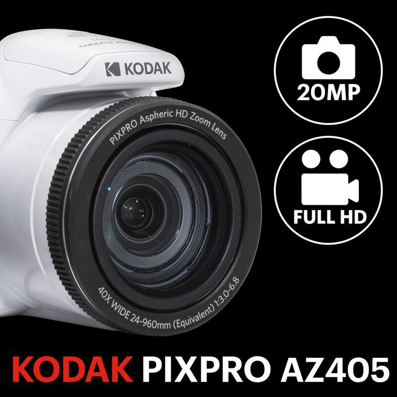 KODAK Pack Pixpro AZ405 + SDHC Kaart 32GB - 20MP Camera, Zoom 40X