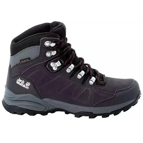 Jack Wolfskin - Chaussures De Trekking Pour Femmes Jack Wolfskin Refugio Texapore Mid - Bottes - Noir - 38 - Decathlon