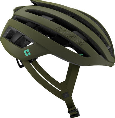Casco da bici z1 kineticore. verde pino opaco