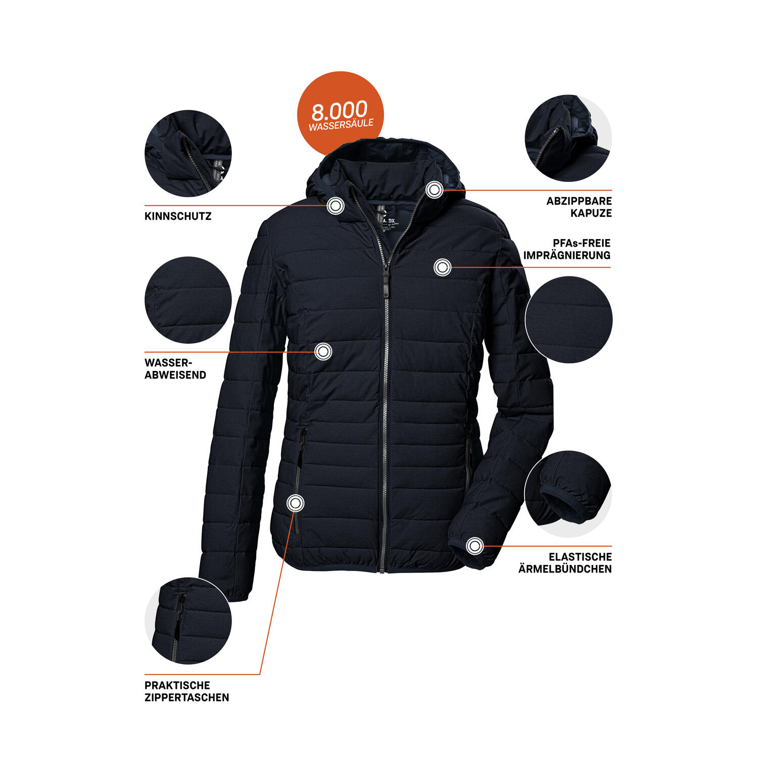 Damen Steppjacke GW 67 WMN QLTD JCKT_Uyaka 6/6