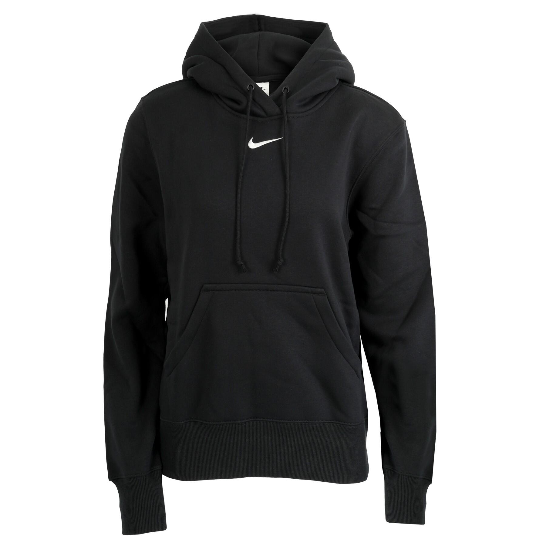 Felpa donna nike sportswear phoenix fleece nero NIKE Decathlon