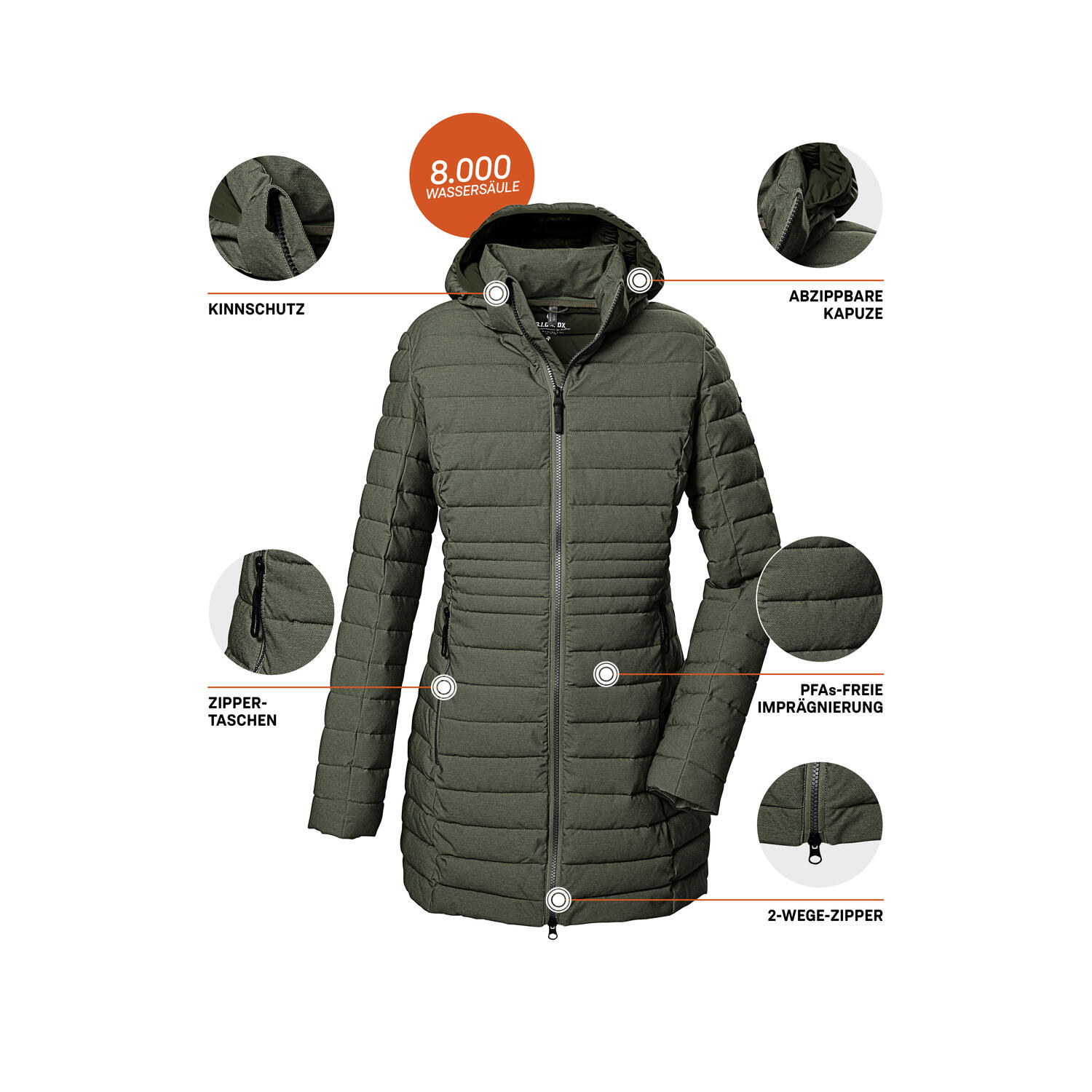 Damen Steppparka GW 14 WMN QLTD PRK_Bacarya 6/6