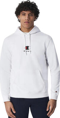 Felpe con cappuccio in pile da uomo Champion Hooded Bianco