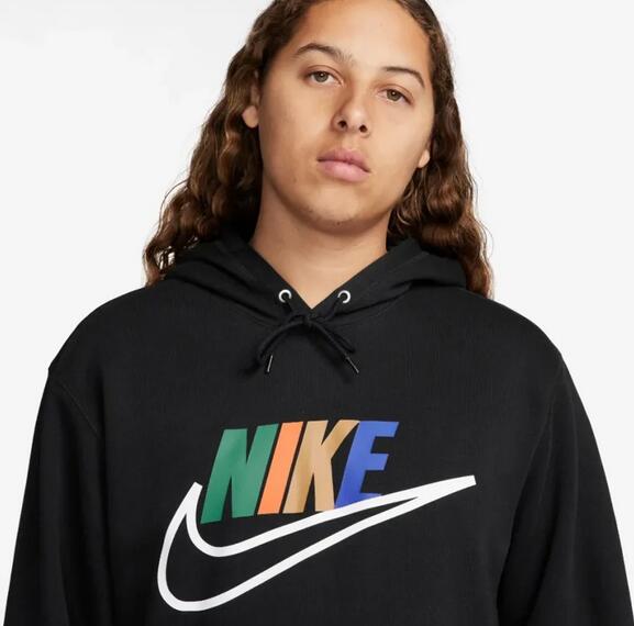 Felpa uomo nike sportswear club futura block - nero 2/3
