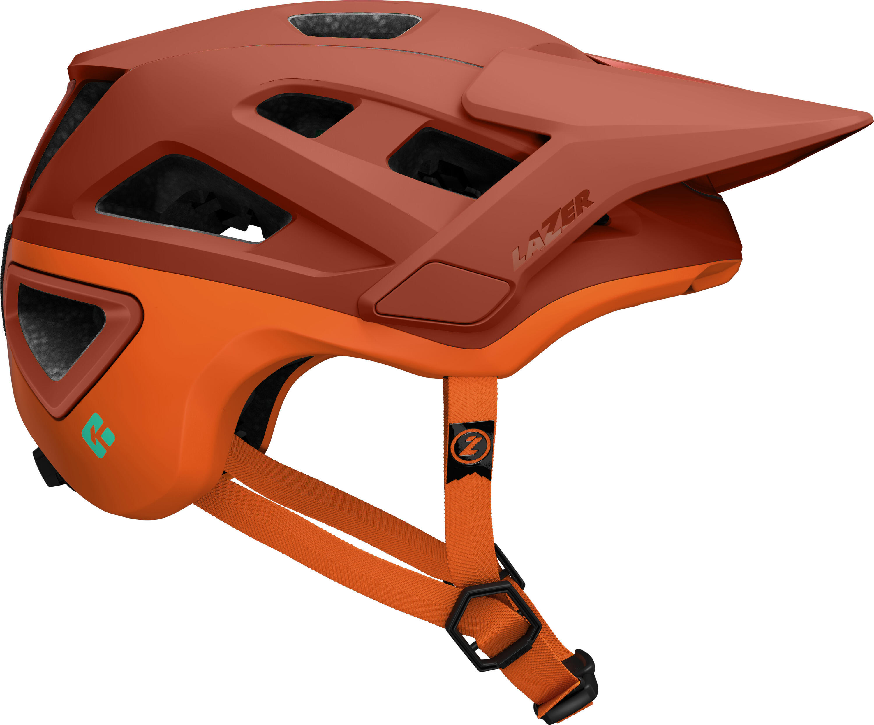 Kask MTB Jackal KinetiCore, matowy rdzawo-pomarańczowy
