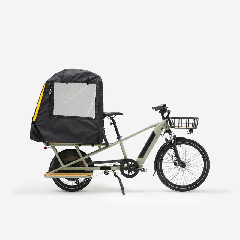 Conexión delantera derecha para protección contra la lluvia longtail cargo bike