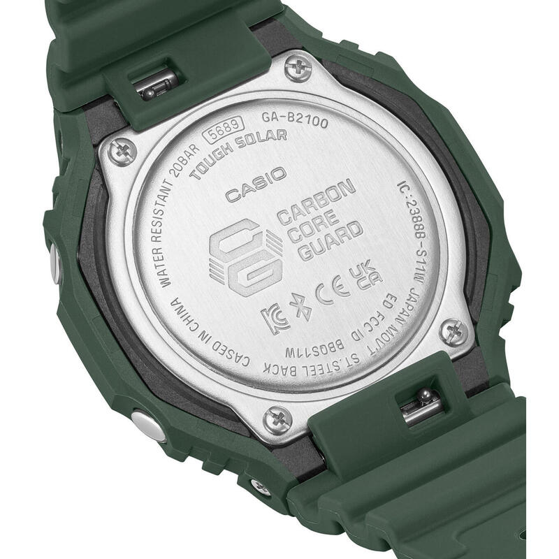 Casio Analoog en digitaal  Horloge Groen/Zwart GA-B2100-3AER