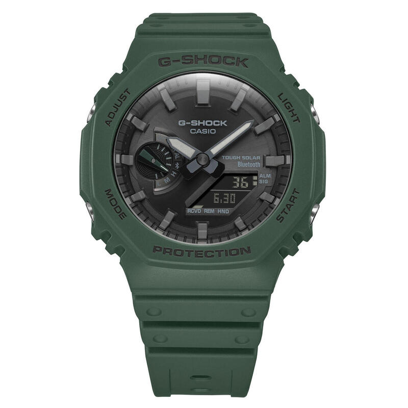 Casio Analoog en digitaal  Horloge Groen/Zwart GA-B2100-3AER