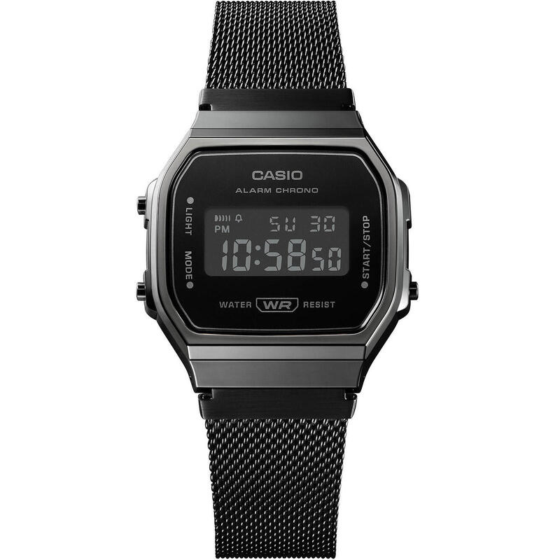 Casio Digital Unisexe Noir / Noir A168WEMB-1BEF