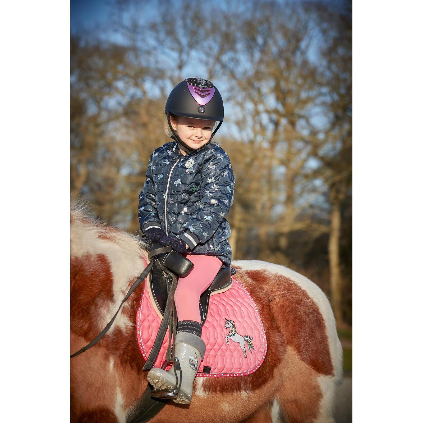 Reitleggings Full Grip, Mädchen Equipage Java 4/7
