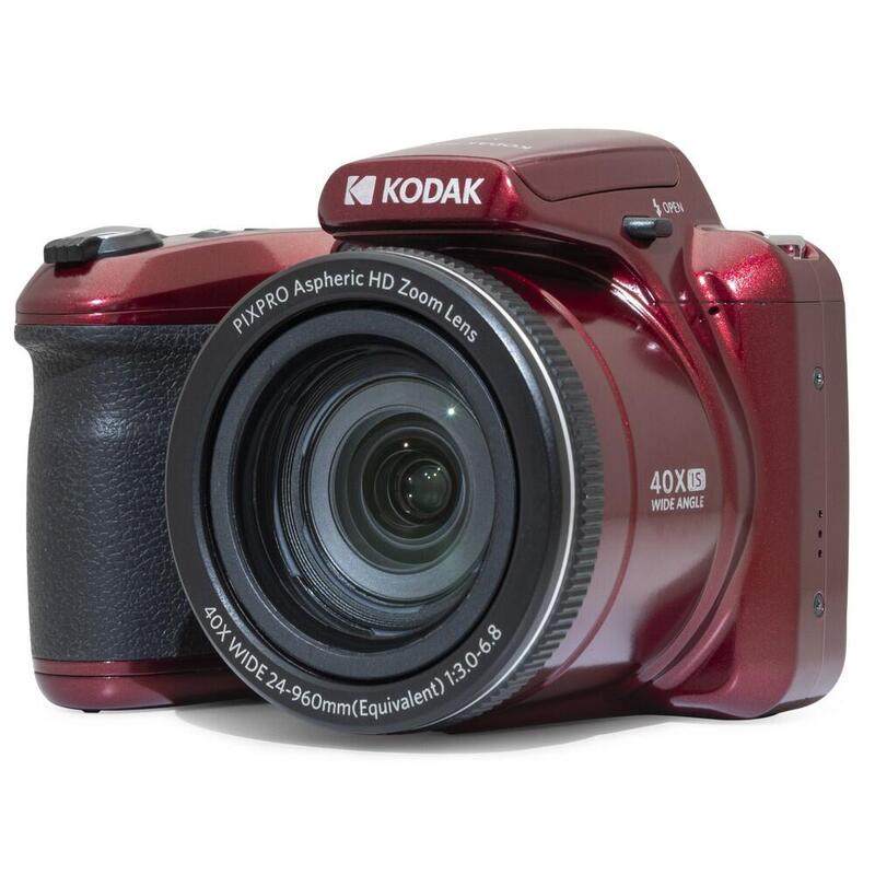 Kodak Pixpro AZ405, 20 MP, 40x zoom, groothoek 24 mm, 3" scherm, FHD - rood