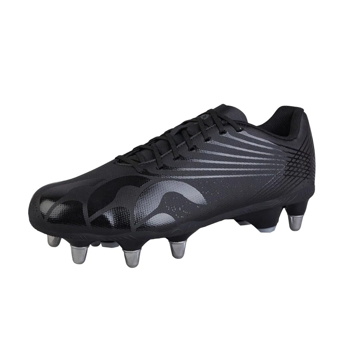 Chaussures de rugby pour terrain mou STAMPEDE TEAM Homme (Noir / Argenté)