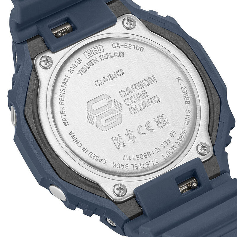 Casio Analoog en digitaal  Horloge Blauw/Zwart GA-B2100-2AER