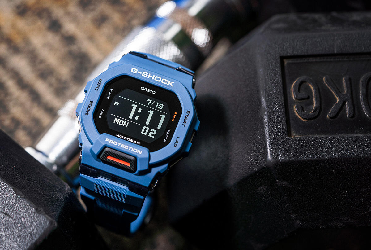 Casio Digital Montre Bleu/Noir GBD-200-2ER 5/6