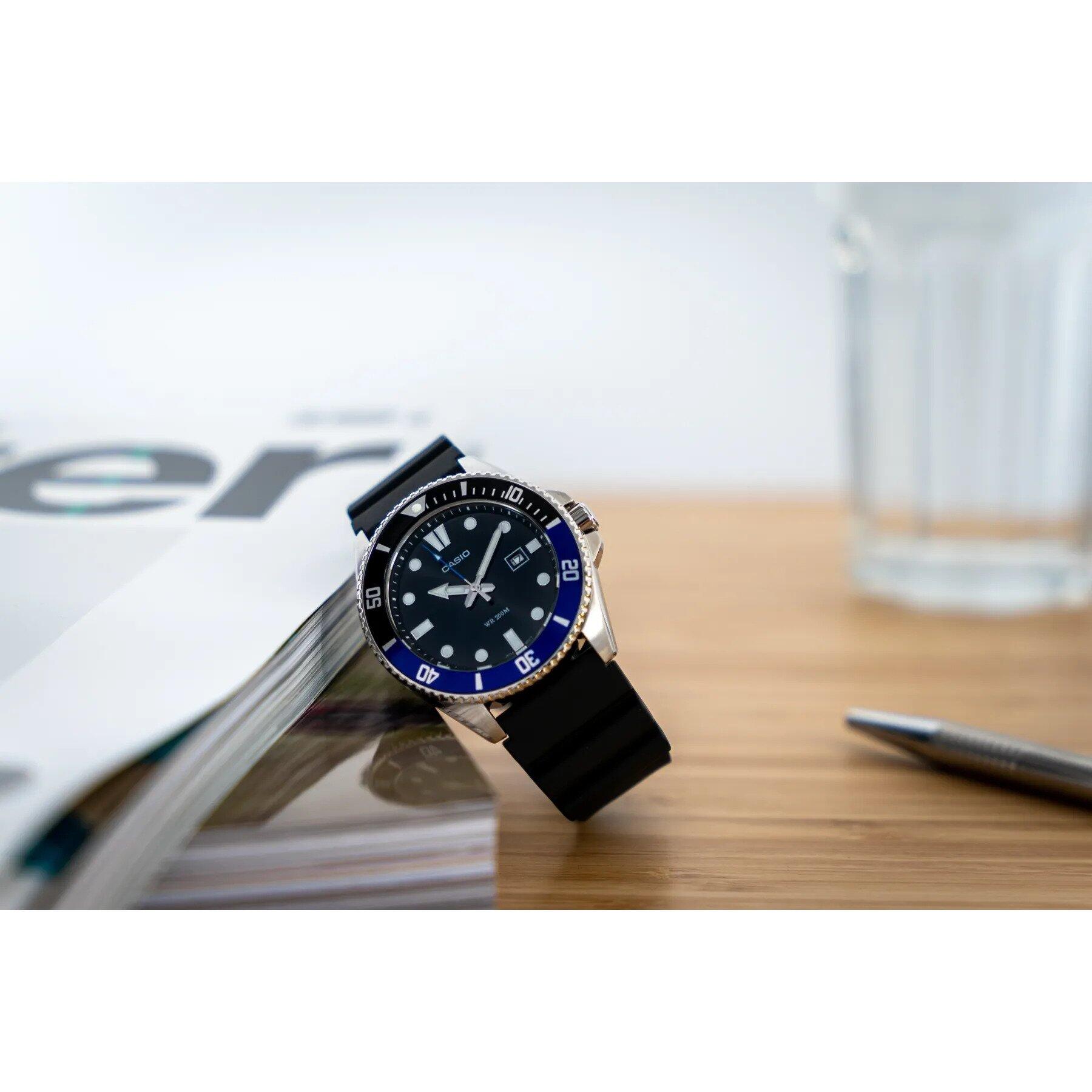Casio Analogique Montre Noir/Noir MDV-107-1A2VEF 3/6