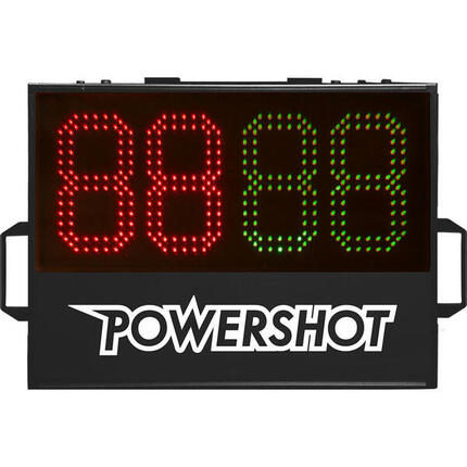 Doppelseitige Anzeigetafeln und Timer Powershot