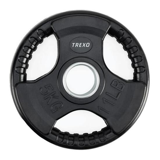 Peso in ghisa con gomma TREXO RW5 5 kg