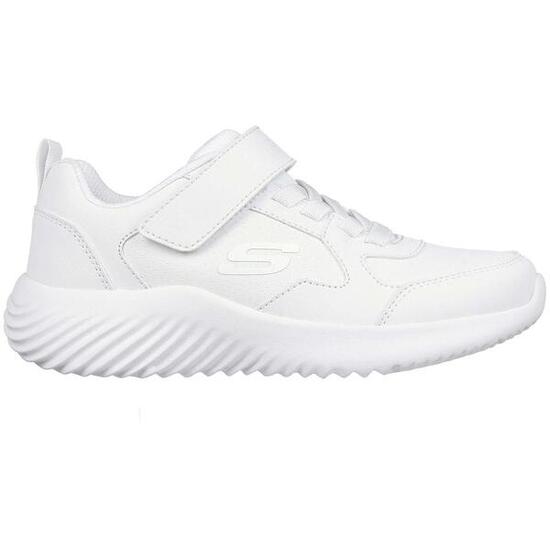 Zapatillas niÃ±os unisex Skechers Bounder-power study en color blanco