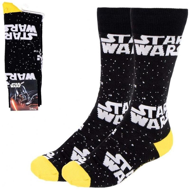 Calcetines unisex CerdÃ¡ Stars wars en color negro