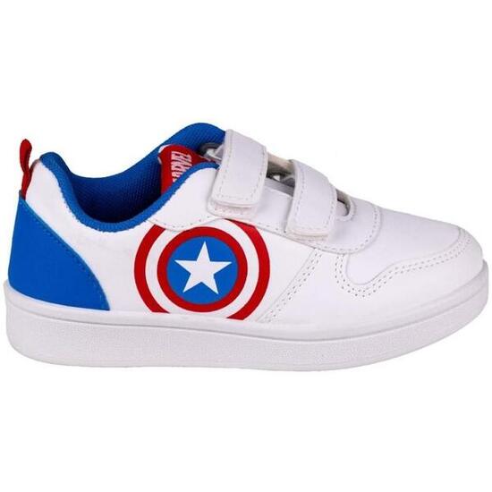 Zapatillas Deportivas Capitán América Blancas Niño