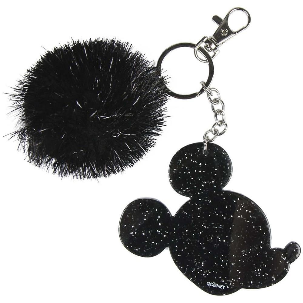 Llavero unisex CerdÃ¡ Mickey pompom en color negro 2/4