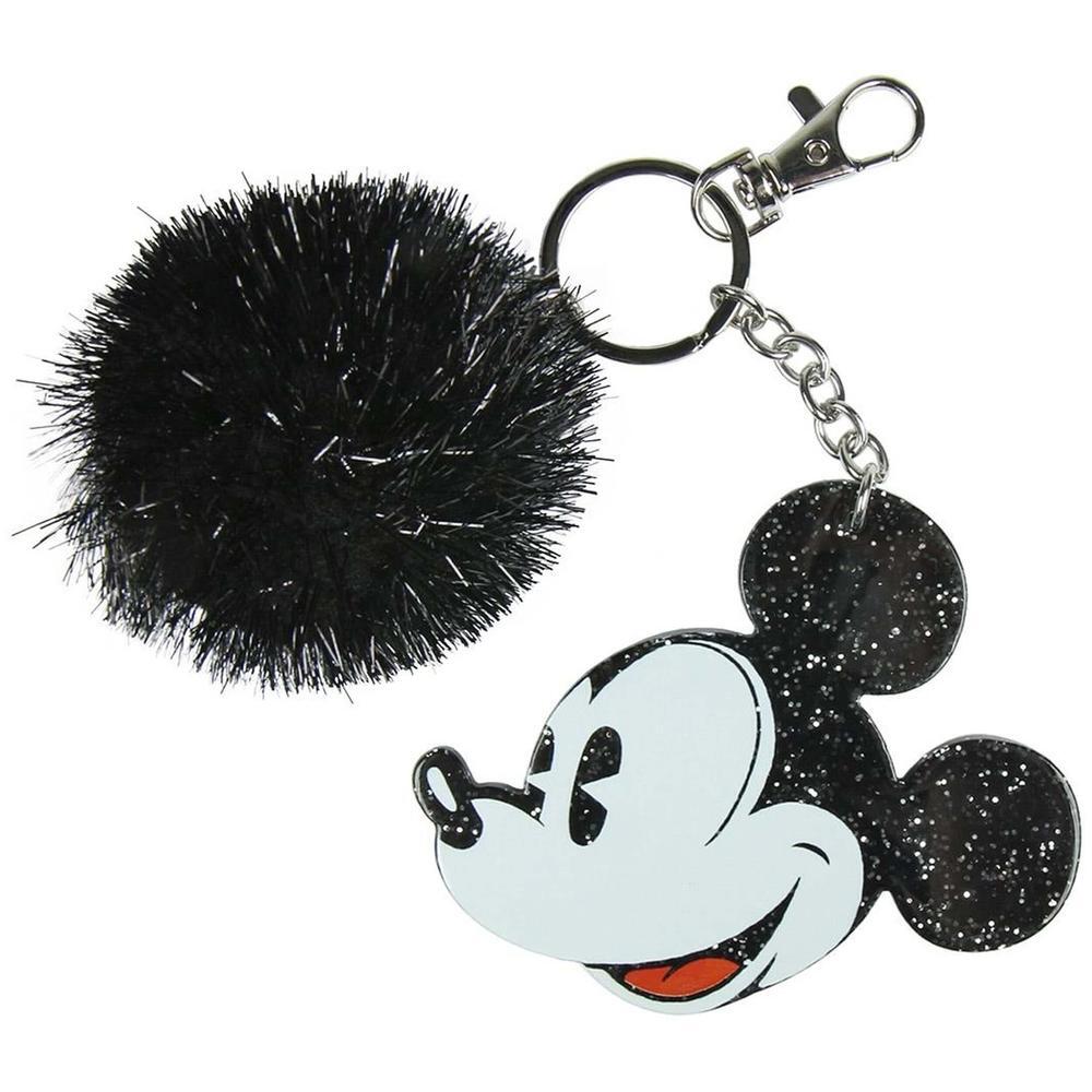 Llavero unisex CerdÃ¡ Mickey pompom en color negro 4/4