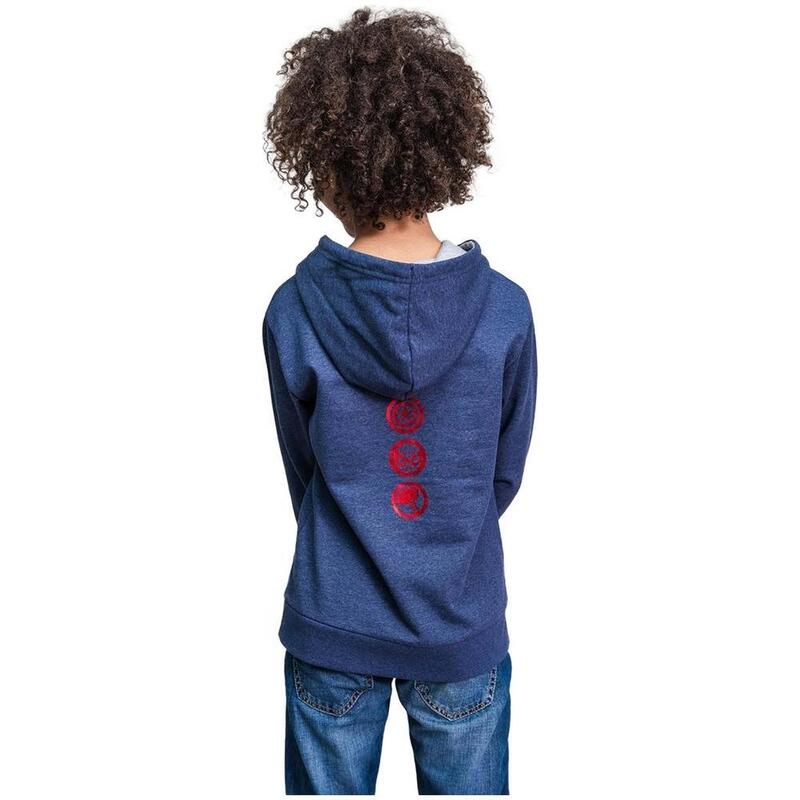 Sudadera con capucha niÃ±os unisex CerdÃ¡ Marvel en color azul