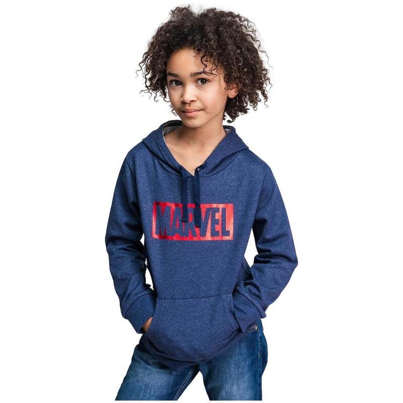 Sudadera con capucha niÃ±os unisex CerdÃ¡ Marvel en color azul