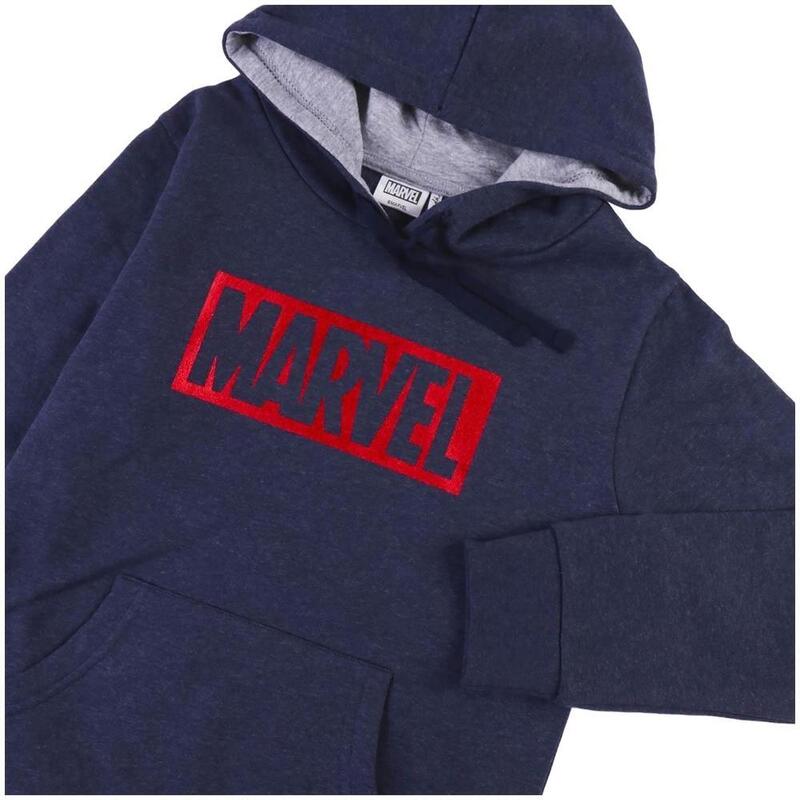 Sudadera con capucha niÃ±os unisex CerdÃ¡ Marvel en color azul