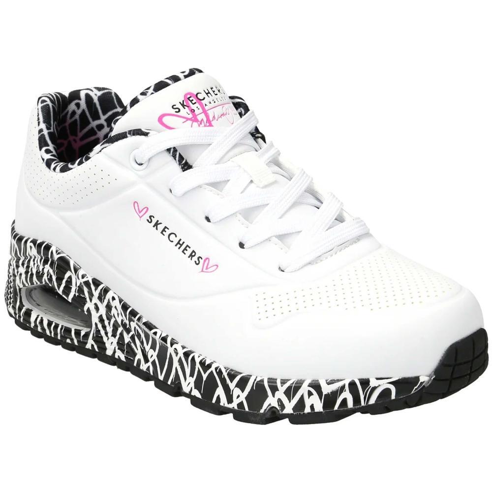 Zapatillas para niñas Skechers Tracks en color blanco 2/7