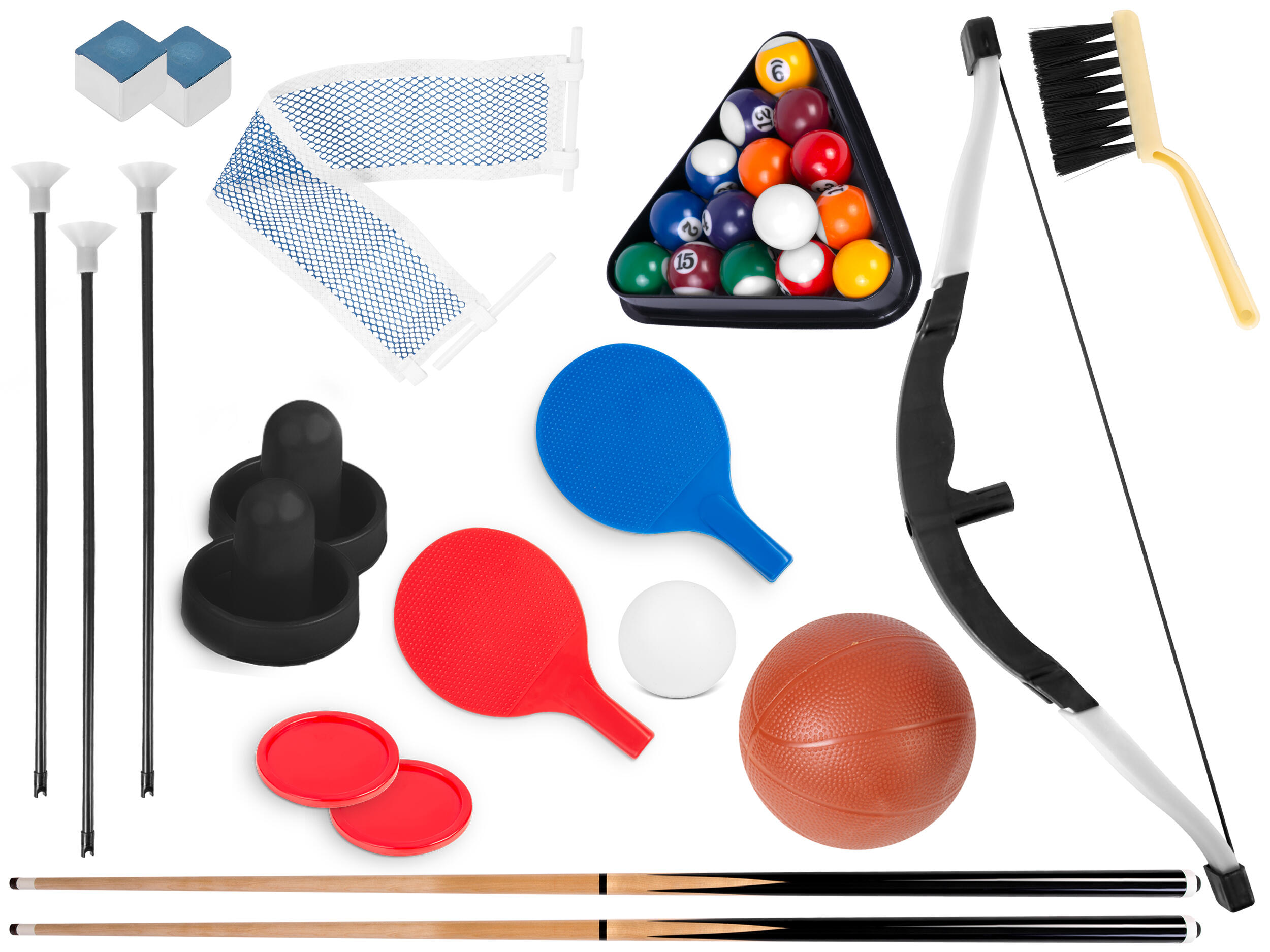 Stół do gry 5w1 cymbergaj, bilard, tenis, koszykówka, łucznictwo Neo-Sport 5/7