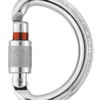 Climbing Carabiner Petzl Omni Screw-Lock Grey