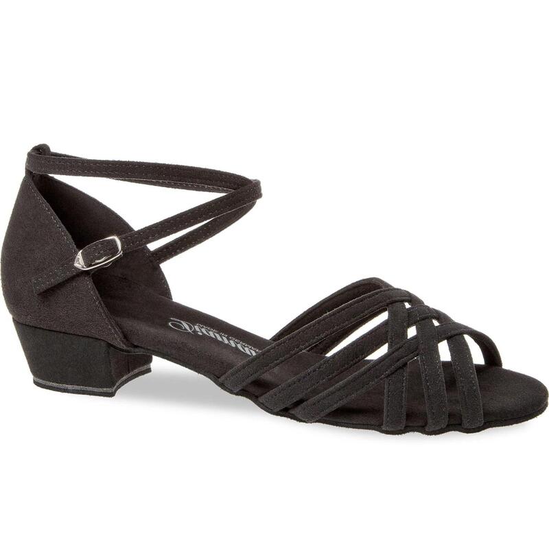 008 Tanzschuhe in Schwarz - 5.0 cm flare