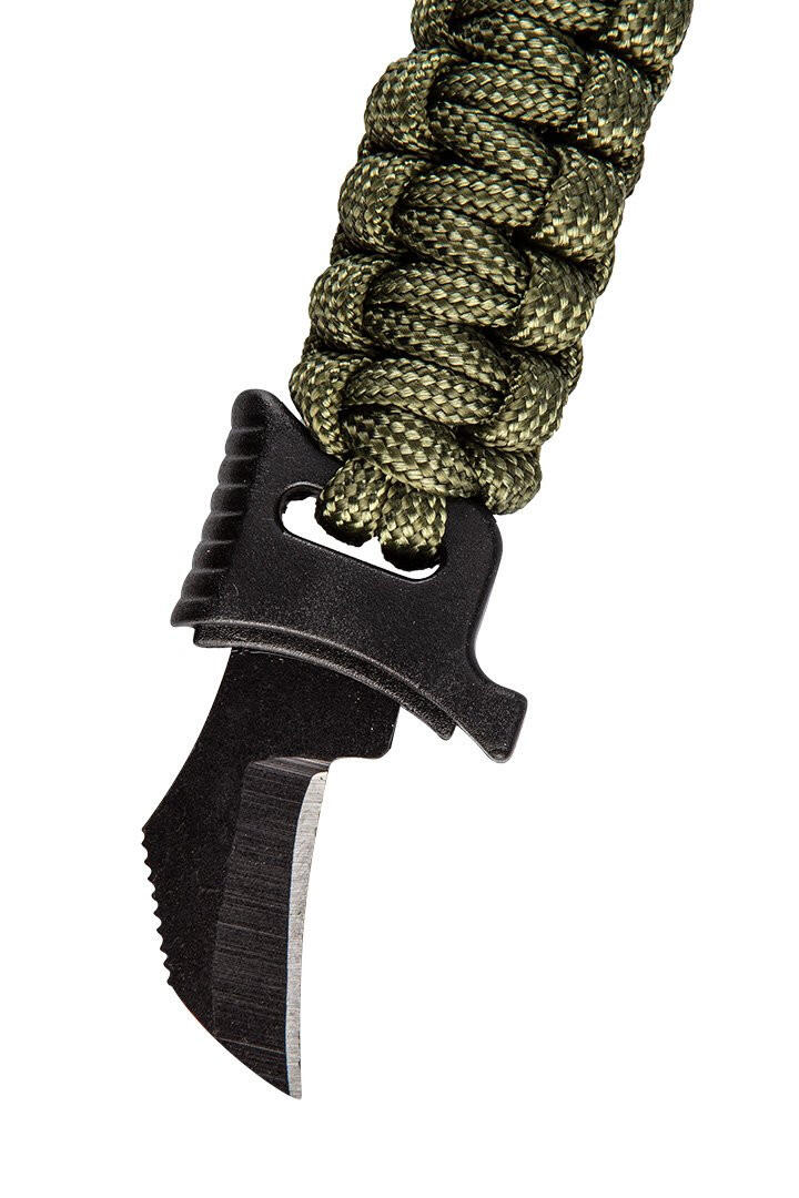 Bransoleta survivalowa 5w1 kompas krzesiwo noż  gwizdek 7/7