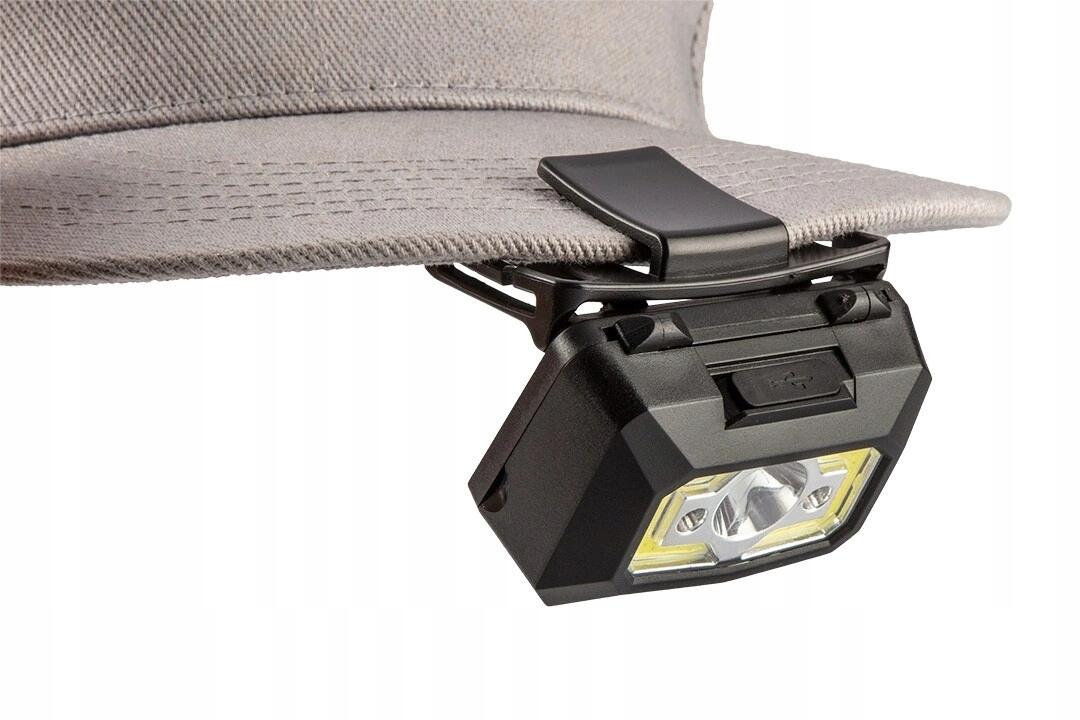Latarka akumulatorowa czołowa USB 250 lm COB 2/7