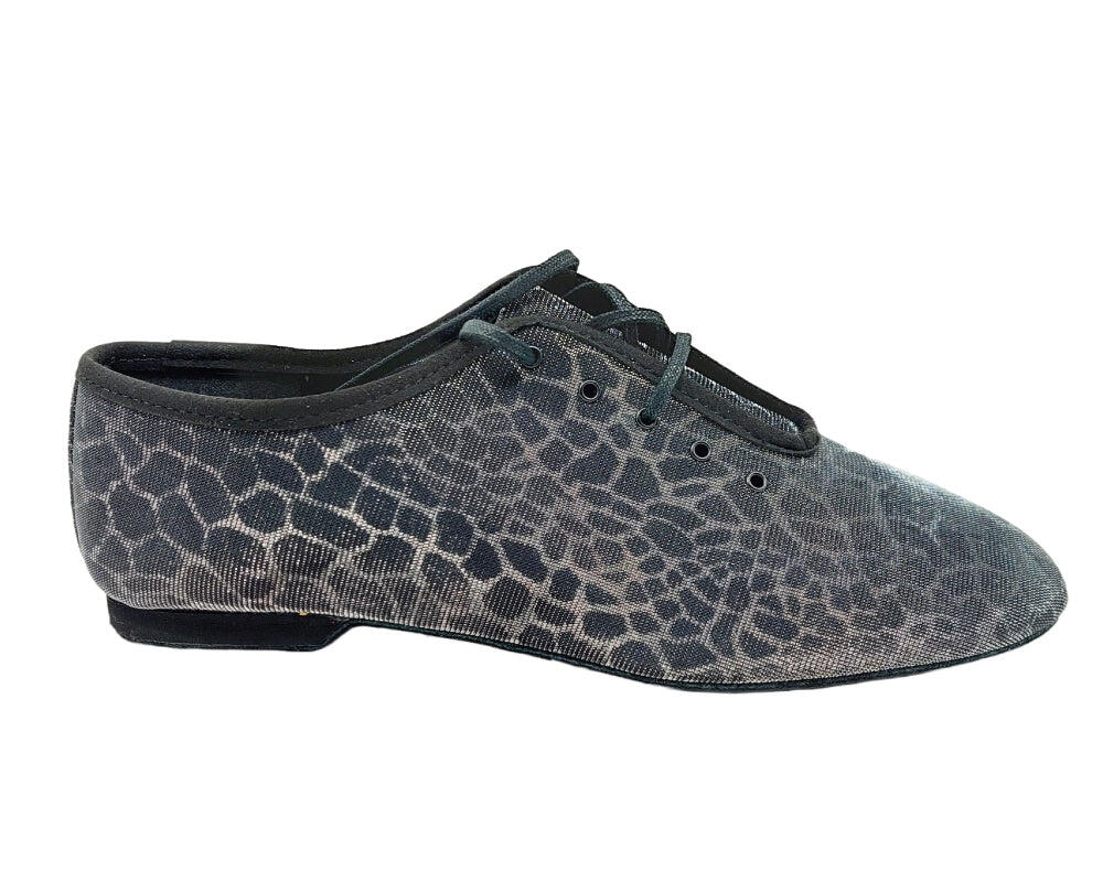 Flow Tanzschuhe in Silber & Schwarz Glitter 5/5