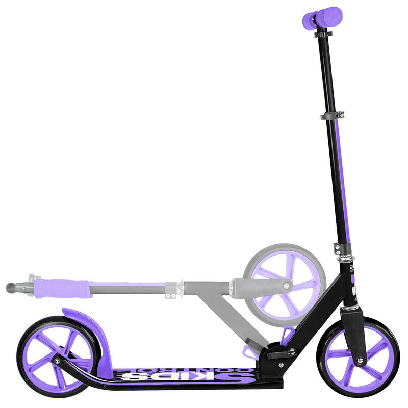 Skids Control scooter 2 roues pour enfants Frein à pied pliable Noir/Violet