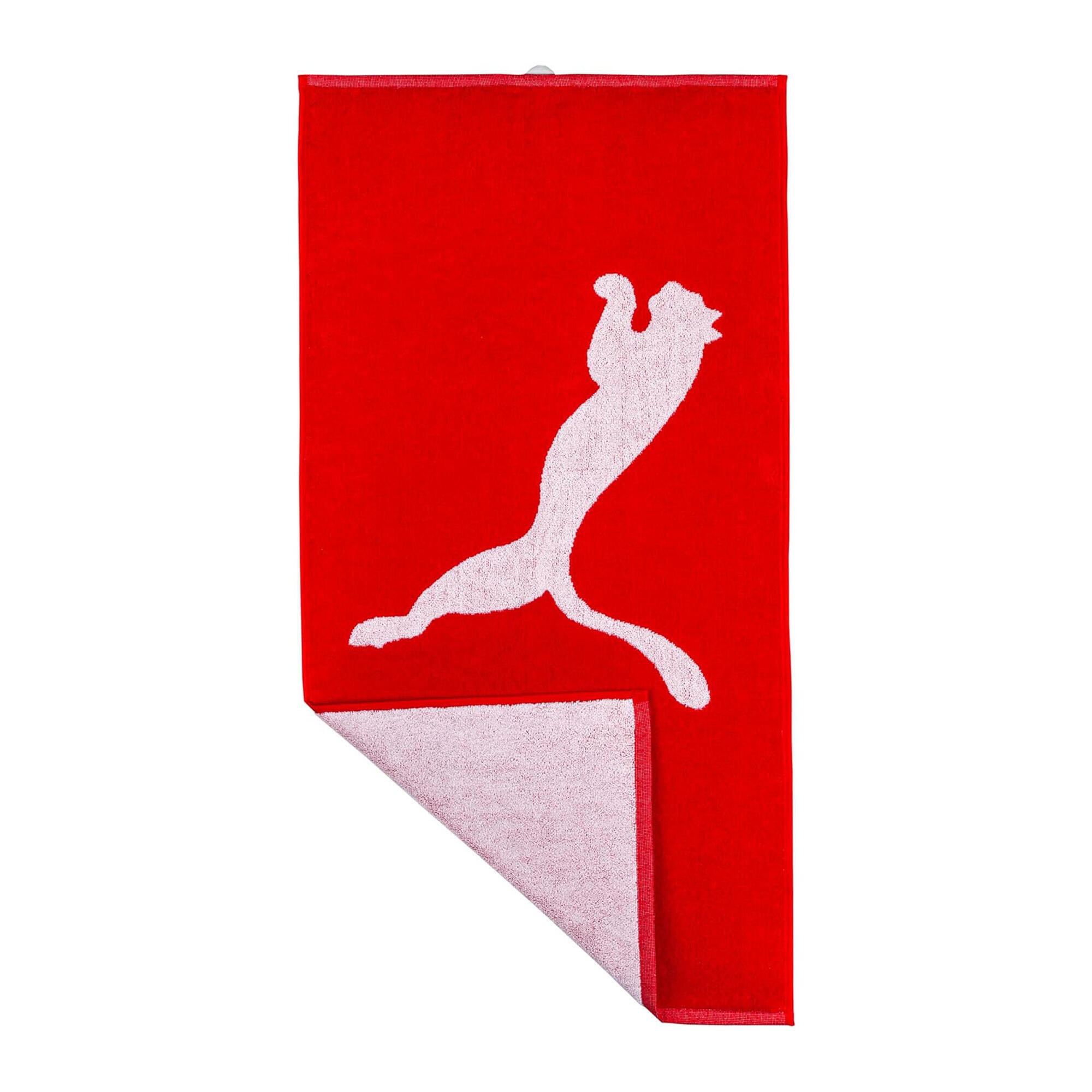 Puma - Serviette Puma L 70x140 Cm Rouge Noir - Serviette De Bain - Noir|rouge - Decathlon