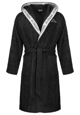KAPPA Unisex Bademantel mit Kapuze 100% Baumwolle Gr. S-4XL