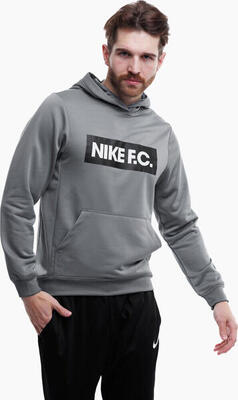 Nike grijze f.c. libero drifit trui