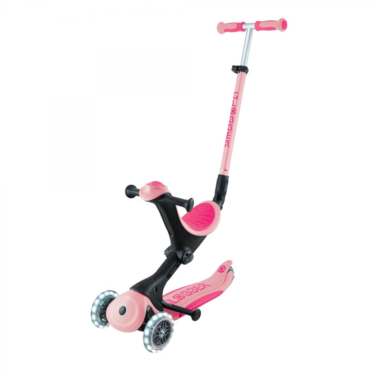 Trotinete evolutiva GO-UP DELUXE LIGHTS - Rosa pastel 3/7