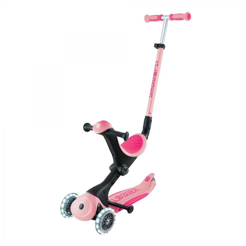 Trottinette évolutive GO-UP DELUXE LIGHTS - Rose pastel