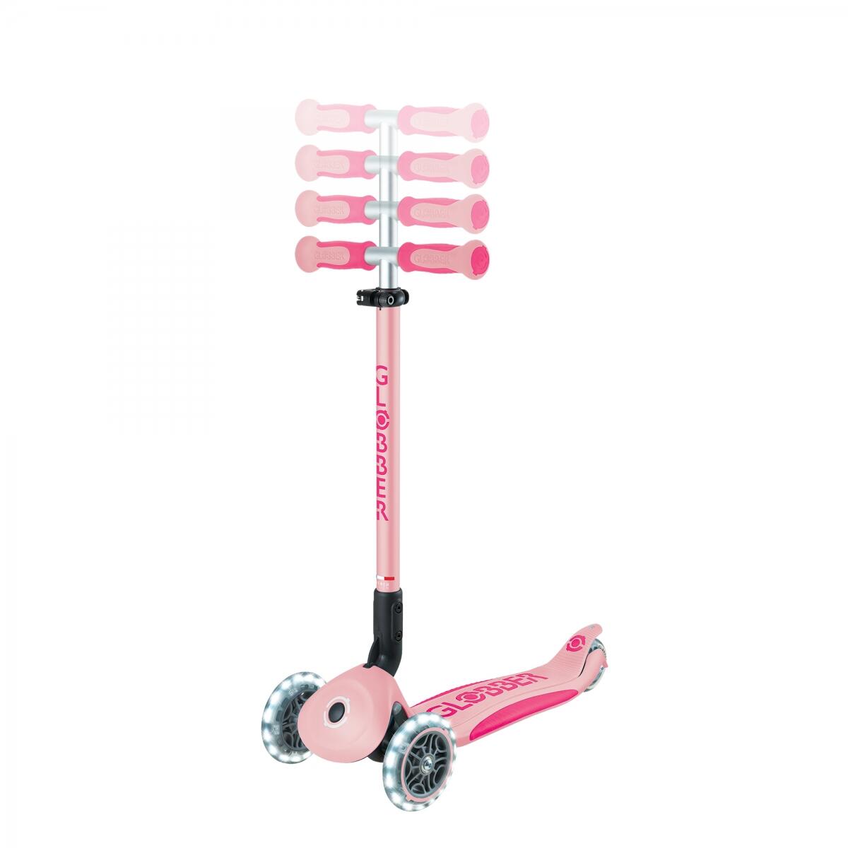 Trotinete evolutiva GO-UP DELUXE LIGHTS - Rosa pastel 5/7