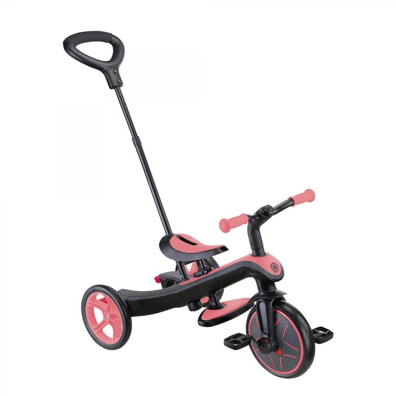 Tricycle évolutif pour bébé EXPLORER 4 en 1 - Rose Corail