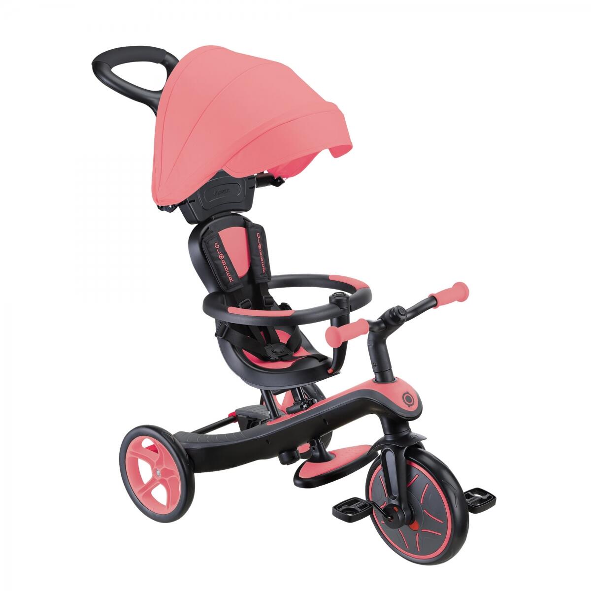 GLOBBER Scooter Laufrad / Dreirad  Trike Explorer 4 in 1  Pink