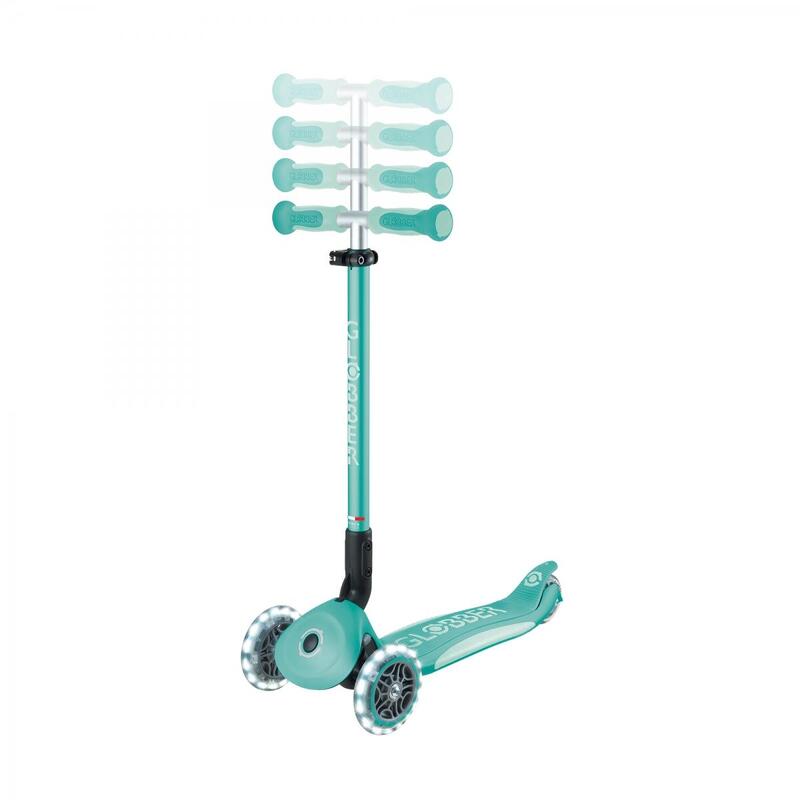 Trotineta Globber Go-Up 4 in 1 Deluxe Lights, ECOLOGIC, verde